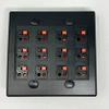 RiteAV 12 Port Speaker Jack Dual Gang Wall Plate for Home Theater - Black view 1