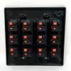 RiteAV 12 Port Speaker Jack Dual Gang Wall Plate for Home Theater - Black view 3