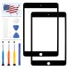 for iPad Mini 5 2019 Screen Replacement A2133 Front Glass A2124 A2126 A2125 7.9" Outer Glass Panel Lens Repair Parts Kits with Free Tools (Not Touch Digitizer, Not LCD) (Black) view 1