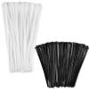 Bolt Dropper 11" White Zip Cable Ties (1000 Pack), 50lbs and 8" (1000 Pack), Up To 40lbs Tensile Strength - Heavy Duty Black, Self-Locking Premium Nylon Wire view 1