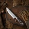 KATSURA Woodworking Project Kit  Chef Knife Blank  8 Inch  Japanese Premium AUS 10, 3-Layer Forged Steel  Perfect for Woodworkers, Crafters  Classic Style Handle  NO LOGO view 3