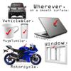 Baby Stormtrooper Vinyl Decal Sticker - Mini Cute Figure Black or White - Bumper Window Laptop Car Gift (White) view 3