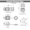 2 Pin 2 PCS Aviation Plastic Waterproof Electrical Connector for Industrial, Power, Indoor, and Outdoor Wire Connections view 3