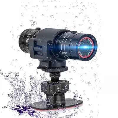 Wzquisite Bike Motorcycle Helmet Camera with Handle Brackect- 1080p Mini Sports Video Action Camera 120 Wide Angle with Waterproof for Car Handlebar Mountain Wilderness Outdoor Recorder Camcorder