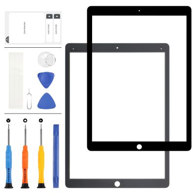 Screen Replacement for iPad Pro 12.9 1st Generation 2015 Front Glass A1584 A1652 Outer Glass Panel Lens Repair Parts Kits with Free Tools (Not LCD and Not Touch Digitizer) (Black)