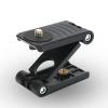 ASHATA Universal Quick Release Plate, Folding Z Flex Tilt Tripod Head Camera Bracket Tripod Ball Head for Camcorder DSRL Camera Slider, Z Tilt Gimbal Quick Release Plate Stand Stabilizer with Wrench view 1