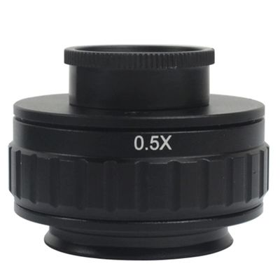 Lab Microscope Slides C Mount Adapters Lens 0.35X 0.5X 1X for Trinocular Stereo Microscope 25mm Microscope Parts (Color : 0.5X)