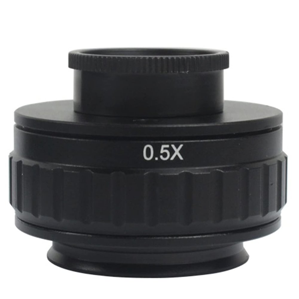 Lab Microscope Slides C Mount Adapters Lens 0.35X 0.5X 1X for Trinocular Stereo Microscope 25mm Microscope Parts (Color : 0.5X)