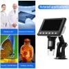 Lab Microscope Slides 1000X Digital Microscope 4.3 Inch Display 8 LED with Bracket Microscope Parts view 3