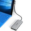 Docking Station, USB C Hub, TOTU 12 in 1 Surface Pro Docking Station with 4K HDMI, Ethernet, VGA, 92W PD, USB-C 3.0 and 2 USB 3.0 for MacBook Pro Air and Type-C Laptops with Thunderbolt 3 or 4 Grey view 1
