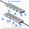 Docking Station, USB C Hub, TOTU 12 in 1 Surface Pro Docking Station with 4K HDMI, Ethernet, VGA, 92W PD, USB-C 3.0 and 2 USB 3.0 for MacBook Pro Air and Type-C Laptops with Thunderbolt 3 or 4 Grey view 4