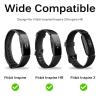 Miimall Compatible for Fitbit Inspire, Inspire 2 & HR Bands - Diamond Crystal Metal Bling Replacement Strap - Rose Gold view 2