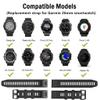Lijinlan Compatible with Fenix 7X Band with Dust Plugs 26mm Easy-fit Soft Silicone Watch Band Replacement for Fenix 5X/Fenix 5X Plus/Fenix 3/Fenix 6X/7X Smartwatches Accessories (White,Gray,Black) view 4