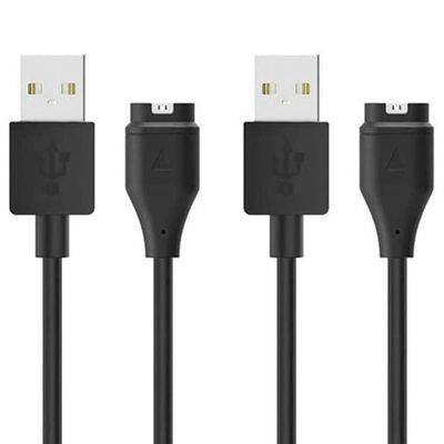 Charger for Garmin Forerunner 45 55 165 245 255 265 745 945 955 965 970, Approach S10 S12 S40 S42 S44 S60 S62 S70, Vivoactive 3 4 5 6, Instinct, Venu 3 3S 2 X1, Fenix 8 7 7S 7X 6 5 Charging Cable (2)