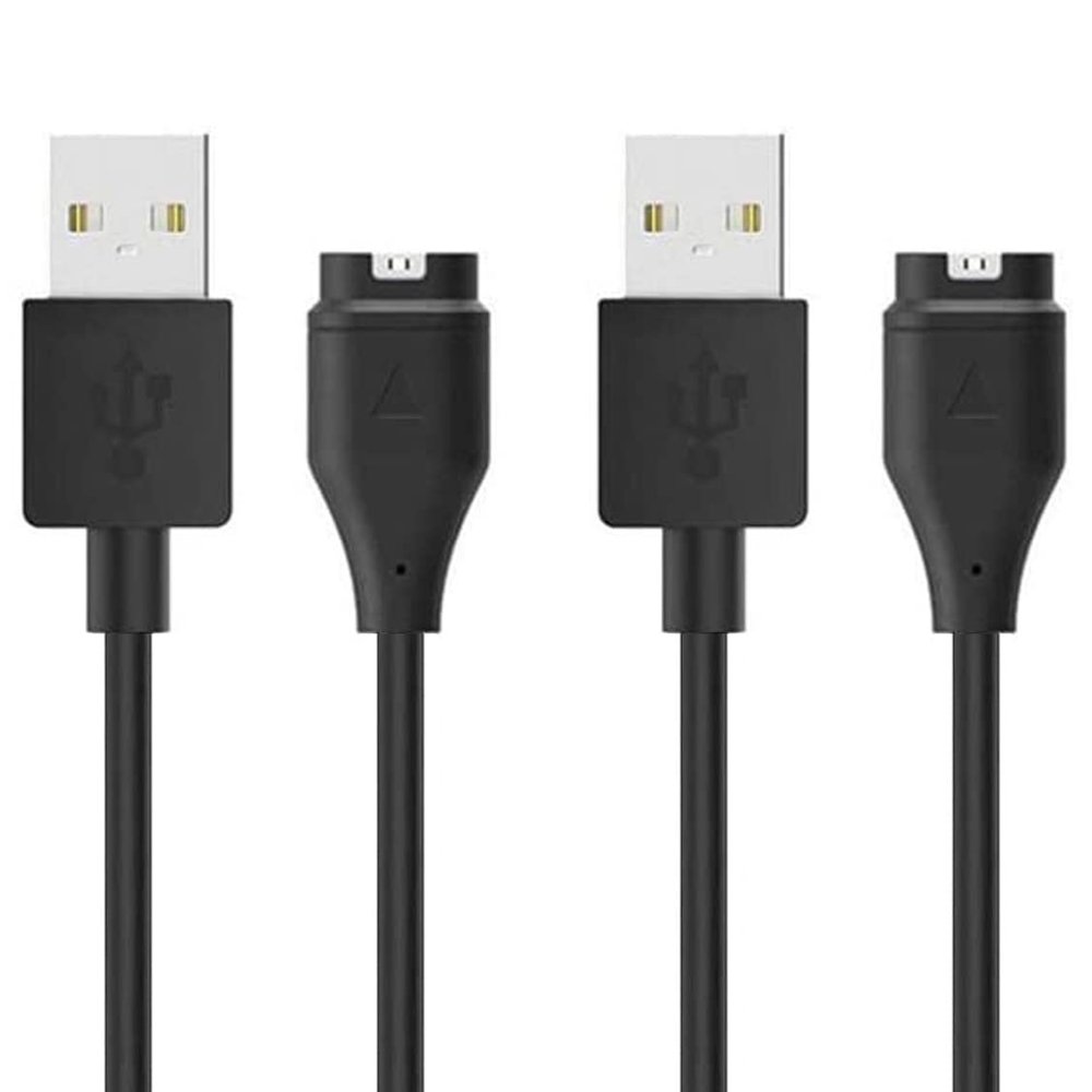 Charger for Garmin Forerunner 45 55 165 245 255 265 745 945 955 965 970, Approach S10 S12 S40 S42 S44 S60 S62 S70, Vivoactive 3 4 5 6, Instinct, Venu 3 3S 2 X1, Fenix 8 7 7S 7X 6 5 Charging Cable (2)