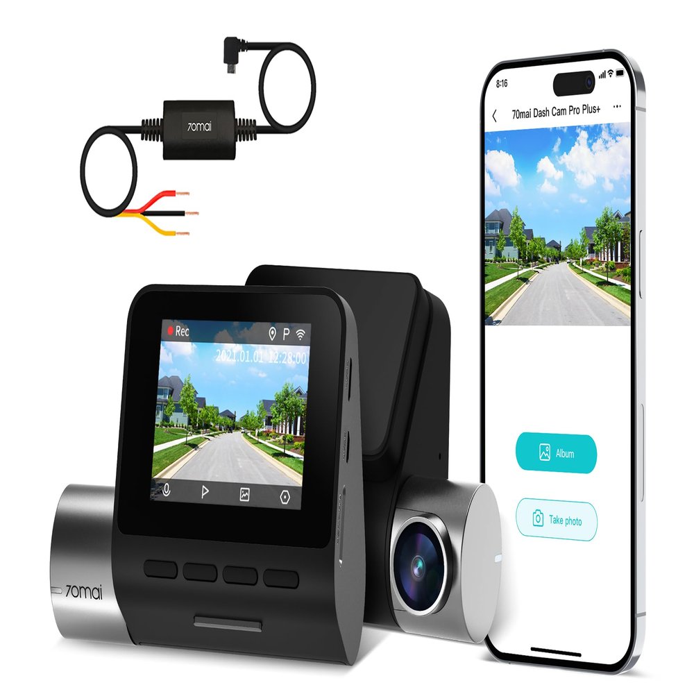 70mai True 2.7K Front Dash Cam, 1944P UHD with Sony IMX335, Built-in WiFi GPS, 2'' IPS LCD Screen, 140 Wide Angle, WDR, Night Vision, Hardwire Kit, Parking Mode, ADAS, Loop Recording
