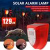 2Pack Solar Security Light Alarm,WONFAST Waterproof PIR 6LED Motion Sensor Flashing Light,129dB Gunshot Sounds & Dog Barking Sound Warning Strobe Night Lamp for Outdoor Farm Barn Villa Yard view 2