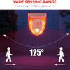 2Pack Solar Security Light Alarm,WONFAST Waterproof PIR 6LED Motion Sensor Flashing Light,129dB Gunshot Sounds & Dog Barking Sound Warning Strobe Night Lamp for Outdoor Farm Barn Villa Yard view 3