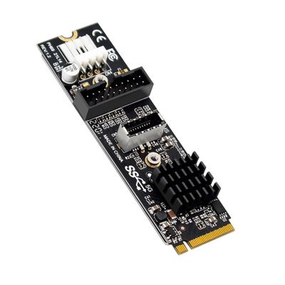 ChenYang M.2 NVME NGFF M-Key to USB 3.0 20Pin/USB 3.1 Type-E Front Panel Socket Mainboard Header Extension Adapter