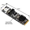 ChenYang M.2 NVME NGFF M-Key to USB 3.0 20Pin/USB 3.1 Type-E Front Panel Socket Mainboard Header Extension Adapter view 2