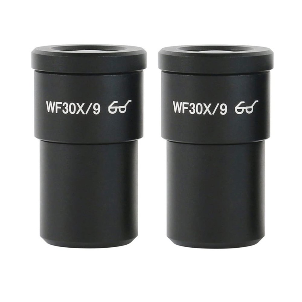 ZTBH Microscope Accessories Kit 4X 8X-50X 100X Trinocular Stereo Microscope Head, WF10X Eyepiece 0.5X 0.7X 2X Lens Microscope Slides (Color : WF30X)