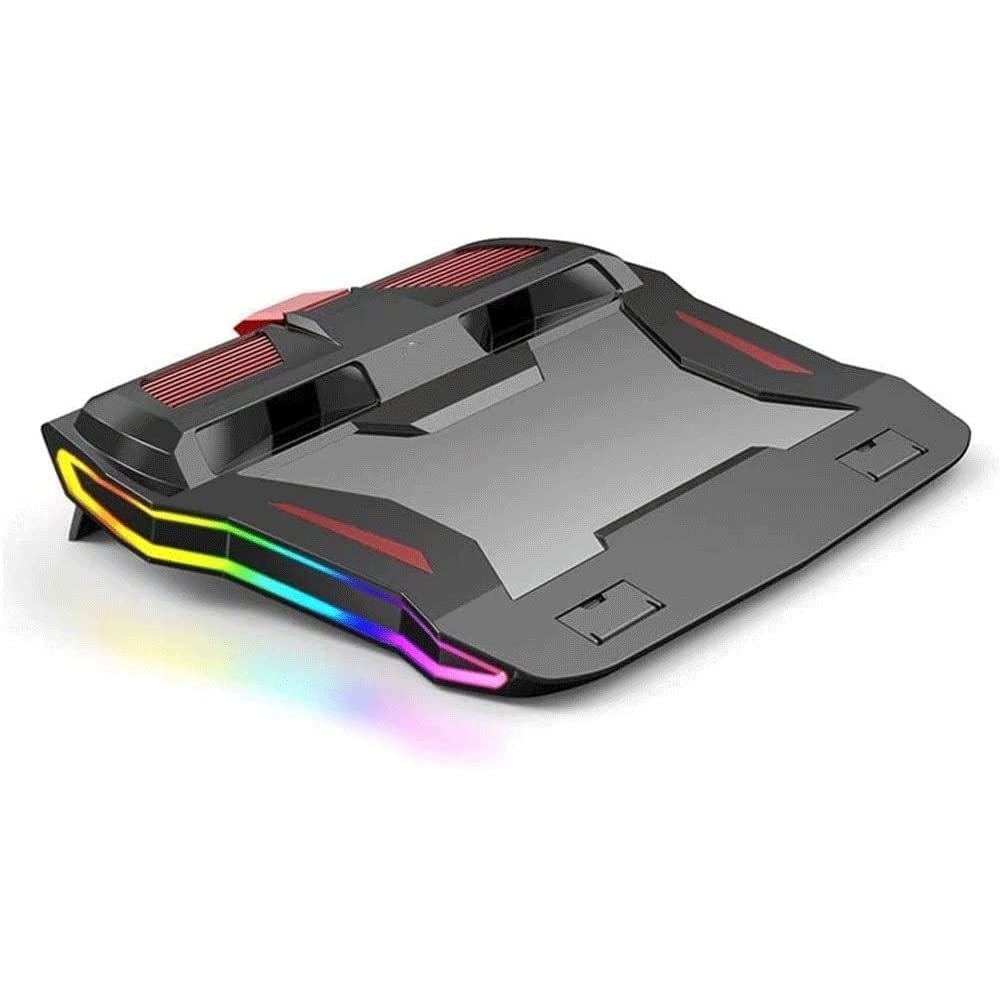 Feilx 2022 Upgrade Laptop Cooling Pad, Gaming Notebook Cooler for Up To14-17Inch Laptop, Flexible Rubber Ring, Colorful Lights,Adjustable Mount Stand for Gamers