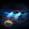 Feilx 2022 Upgrade Laptop Cooling Pad, Gaming Notebook Cooler for Up To14-17Inch Laptop, Flexible Rubber Ring, Colorful Lights,Adjustable Mount Stand for Gamers view 3