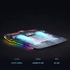Feilx 2022 Upgrade Laptop Cooling Pad, Gaming Notebook Cooler for Up To14-17Inch Laptop, Flexible Rubber Ring, Colorful Lights,Adjustable Mount Stand for Gamers view 4