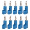 Sonew 10pcs 4mm Banana Plug Solderless Stackable Banana Plug Connectors J.10026(Blue) view 1