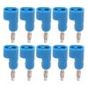Sonew 10pcs 4mm Banana Plug Solderless Stackable Banana Plug Connectors J.10026(Blue) view 4