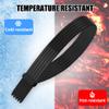 12 Inch Zip Cable Ties (100 Pack), 120lbs Tensile Strength - Heavy Duty White, Self-Locking Premium Plastic and 15" Black Zip Cable Ties (100 Pack), 120lbs Tensile Strength - Heavy Duty, Self-Locking view 3