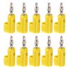 Sonew 10pcs 4mm Banana Plug Solderless Stackable Banana Plug Connectors J.10026(Yellow) view 4