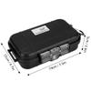 Tiiyee Small Waterproof Boxes of Plastic Case Shockproof Airtight Container Case Portable Airtight Carry Box Black Dry view 2