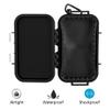 Tiiyee Small Waterproof Boxes of Plastic Case Shockproof Airtight Container Case Portable Airtight Carry Box Black Dry view 3