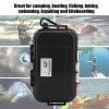 Tiiyee Small Waterproof Boxes of Plastic Case Shockproof Airtight Container Case Portable Airtight Carry Box Black Dry view 4