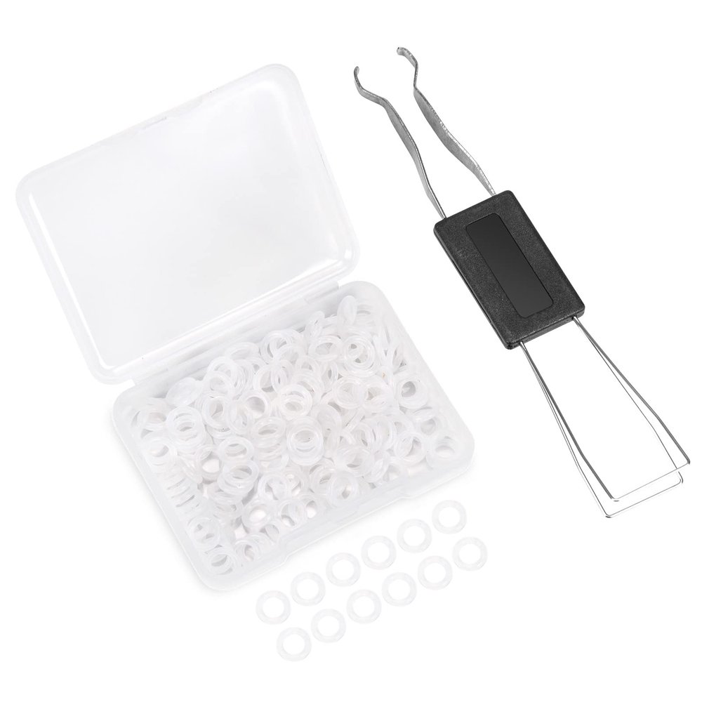 150PCS O Rings Keyboard Dampeners Rubber O-Ring Keyboard Silencer with Keycap Remover Tool for Cherry MX Switch Keyboard and Mechanical Keyboard Keys Dampeners