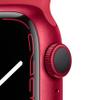 Apple Watch Series 7 (GPS, 41MM) - Red Aluminum Case with Red Sport Band (Renewed) view 2
