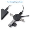 Cable Matters Ultra Mini 4 Port USB Hub with Long 4 ft Extension Cable Tail, USB 3.0 Hub with Multiple Ports for Up to 5Gbps Data Transfer Rate, Black view 2