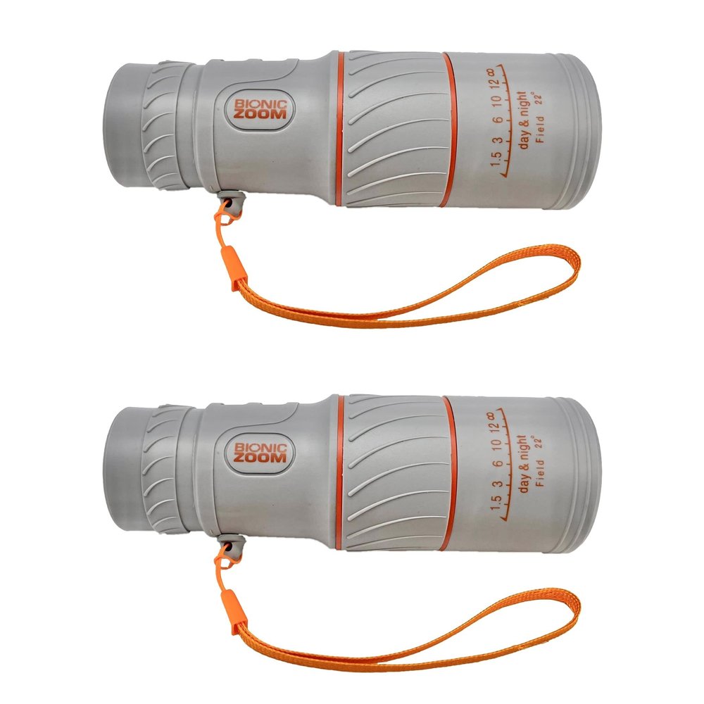2 Pack - Bionic Zoom, Powerful Handheld Scope with 8X Magnification, Great for Bird Watching, Sports, Concerts, and More