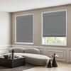 DEZ FURNISHINGS Cordless Room Darkening Classic Roman Shade, 32" W x 64" H, Gray view 1