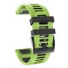 OVERSTEP Compatible with Fenix 6X Watch Band 26mm QuickFit Silicone Strap for Garmin Fenix 7X/Fenix 6X Pro/Fenix 5X/Fenix 5X Plus/Descent Mk2, Mk2i Smartwatch(Green-Black) view 2