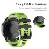 OVERSTEP Compatible with Fenix 6X Watch Band 26mm QuickFit Silicone Strap for Garmin Fenix 7X/Fenix 6X Pro/Fenix 5X/Fenix 5X Plus/Descent Mk2, Mk2i Smartwatch(Green-Black) view 4