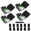 YIOVVOM DB9 Breakout Connector,DB9 Solderless RS232 D-SUB Female Serial Adapters 9-Pin Port White Adapter to Terminal Connector Signal Module with case Set of 4 view 1