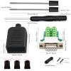 YIOVVOM DB9 Breakout Connector,DB9 Solderless RS232 D-SUB Female Serial Adapters 9-Pin Port White Adapter to Terminal Connector Signal Module with case Set of 4 view 2