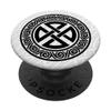 Cool Celtic Knots Artistic Christian Irish Design On White PopSockets Swappable PopGrip view 1