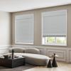 DEZ FURNISHINGS Cordless Room Darkening Classic Roman Shade, 36" W x 64" H, Light Gray view 1