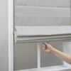 DEZ FURNISHINGS Cordless Room Darkening Classic Roman Shade, 36" W x 64" H, Light Gray view 4