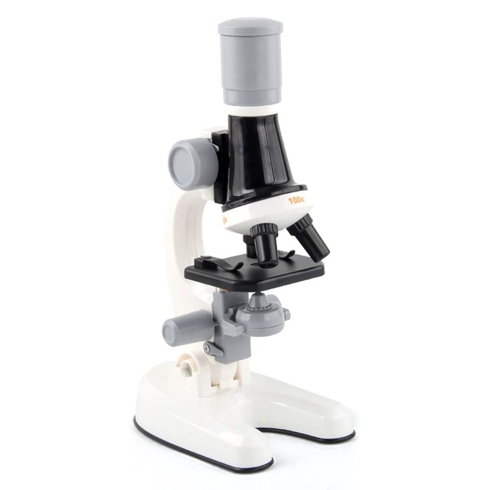 TYZK Microscope Kit 100X 400X 1200X Biological Microscope Home Microscope Microscope Lens Adapters (Color : White, Magnification : 1200X)