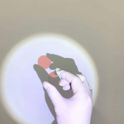 2Pcs Total Size Diameter 49mm Red Light High Pass 638nm Narrow Band Filter Glass for Photography