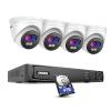 ANNKE NCK400 4MP PoE Security Camera System, 8CH 4K NVR and 4Pcs 4MP Turret IP Security Cameras with Full Color Night Vision, Motion Detection, 120dB WDR, IP67 Weatherproof, 4TB HDD Included view 1